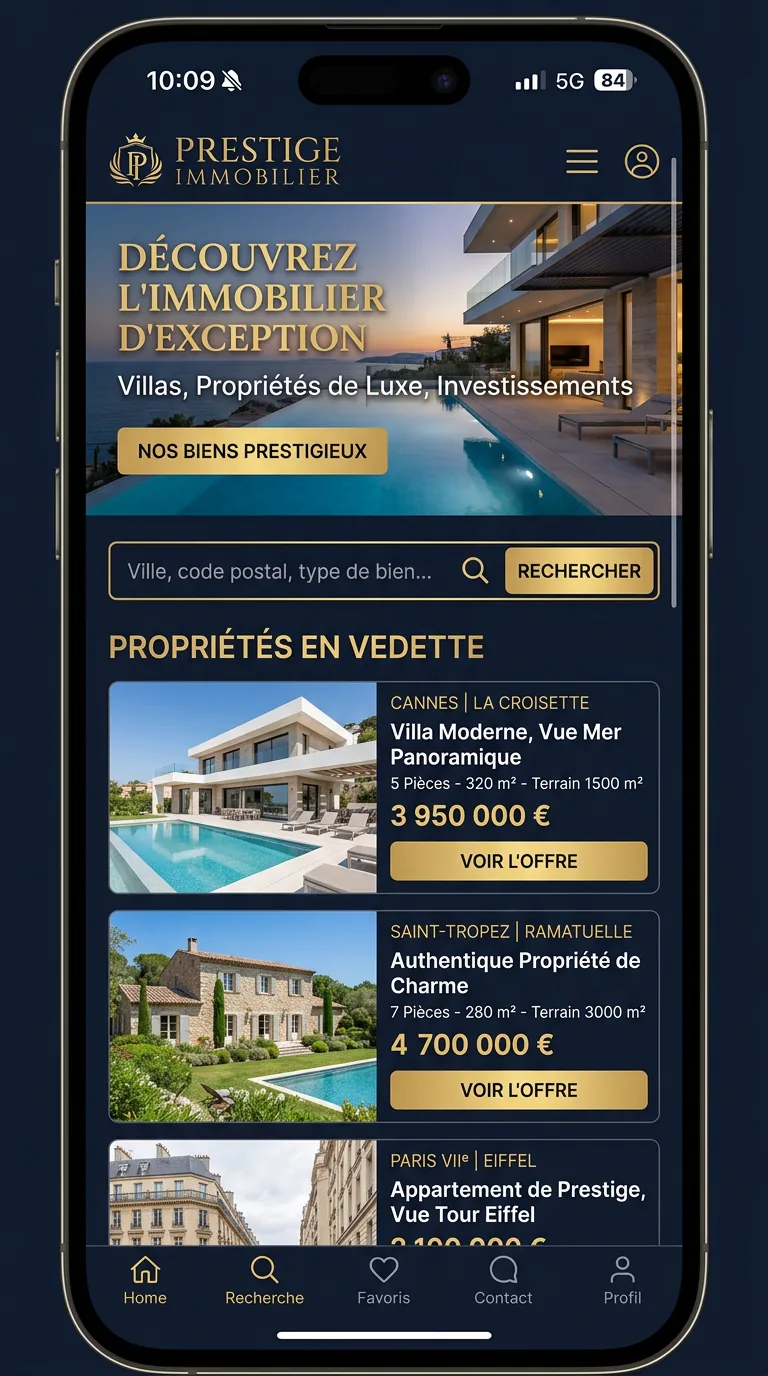 Version mobile — immobilier