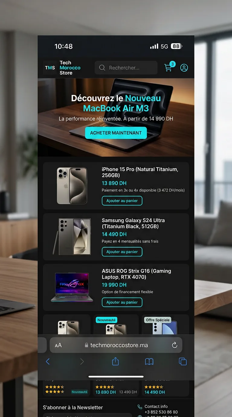 Version mobile — high-tech