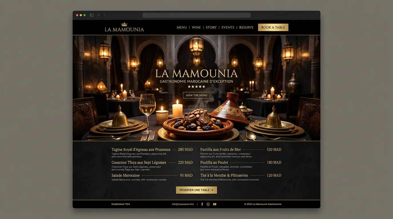 La Mamounia Restaurant — Restaurant