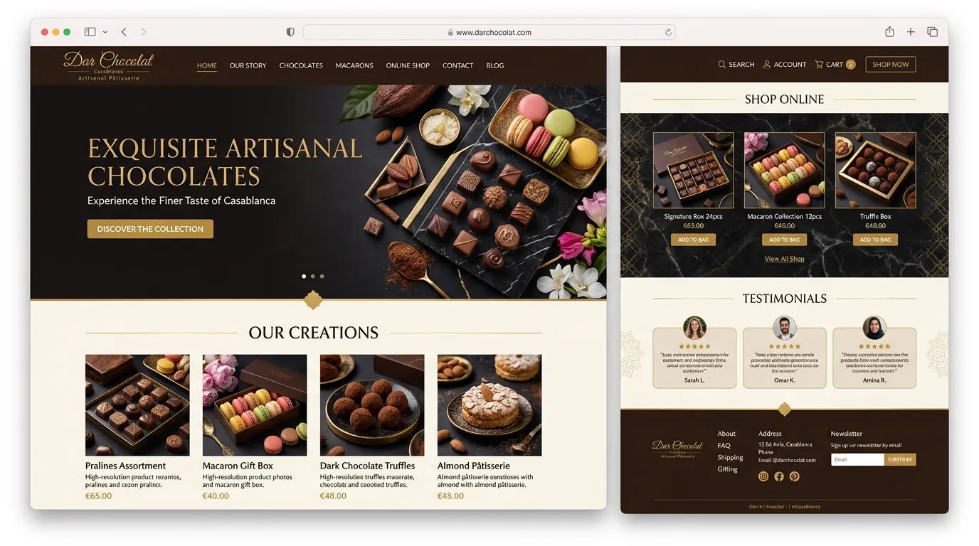Dar Chocolat — Pâtisserie