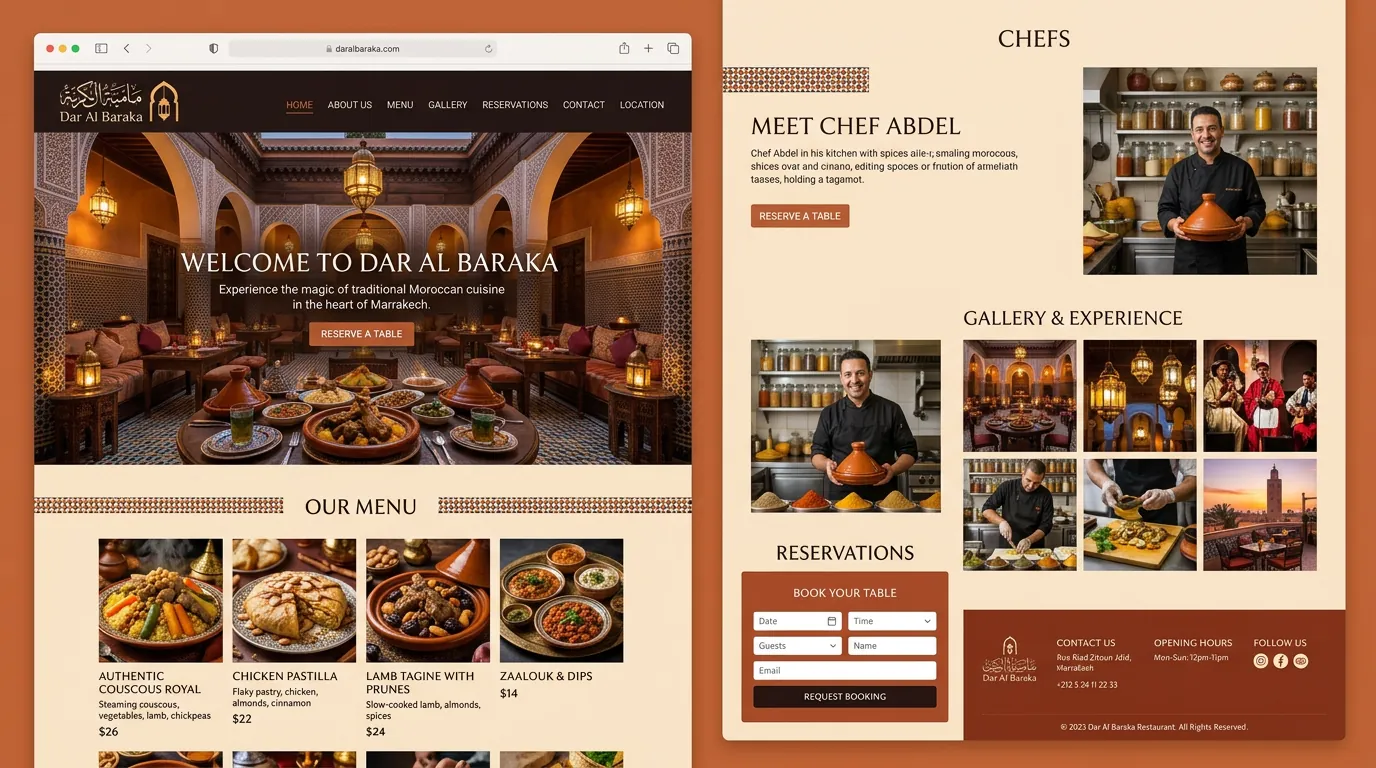 Dar Al Baraka — Restaurant Marocain