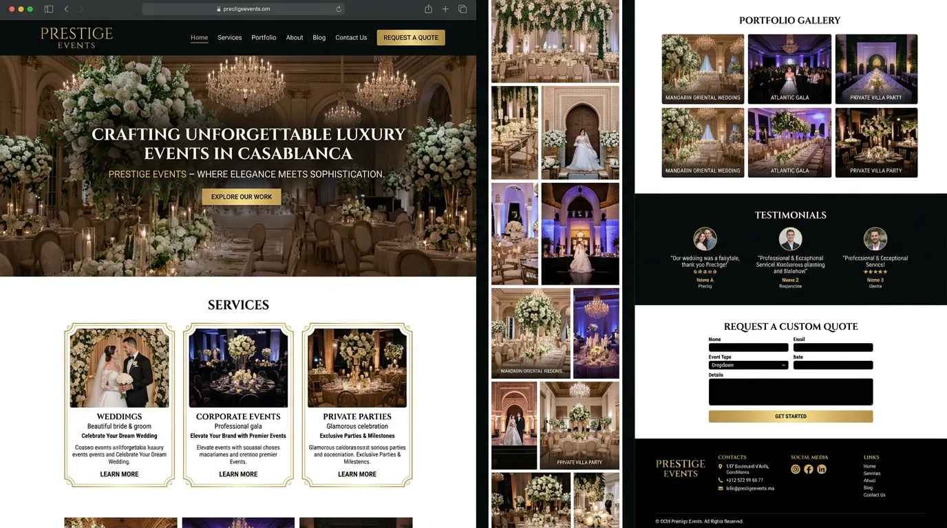 Prestige Events — Événementiel