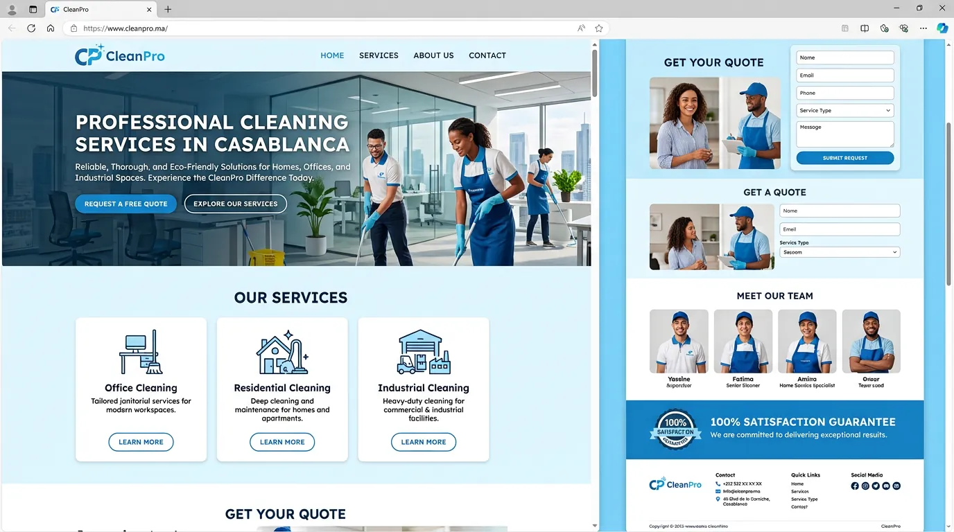 CleanPro Services — Nettoyage Pro