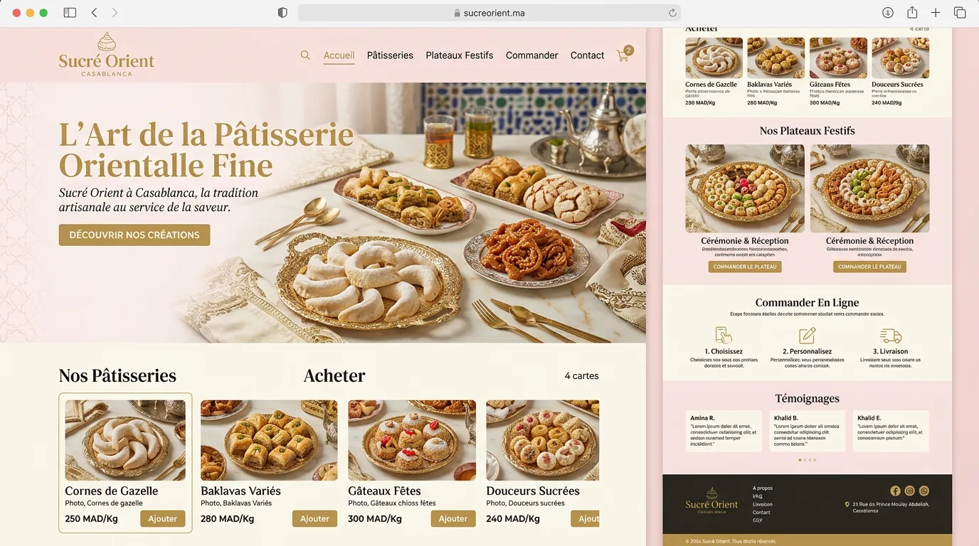 Sucré Orient — Pâtisserie Orientale