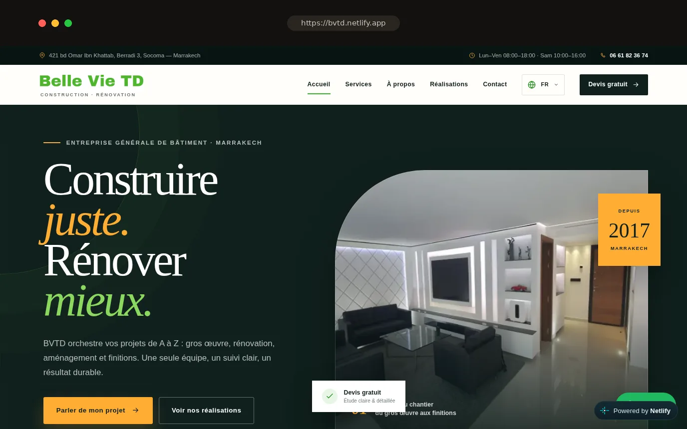 BVTD Travaux Divers — version ordinateur
