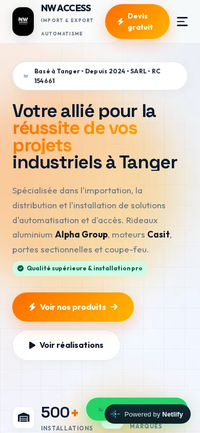 NW Access — version mobile