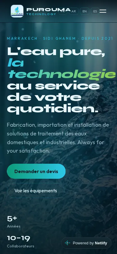Purouma Technology — version mobile